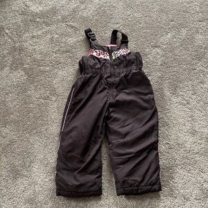 ZeroXposur Brown & Pink Insulated Snow Bib SIZE 3T
